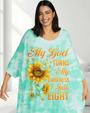 My God Turns My Darkness Into Light Sleep Tee