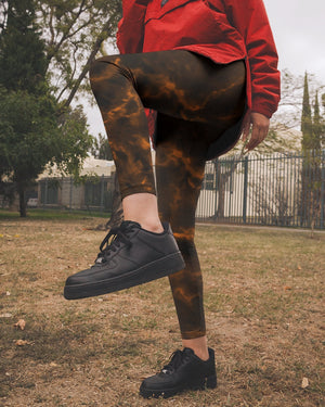 A Child Of God A Man Of Faith A Warrior Of Christ All Over Print Leggings