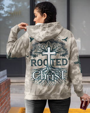 Rooted In Christ All Over Print Zip Hoodie