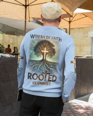Woman Of Faith Rooted In Christ All Over Print Sweater