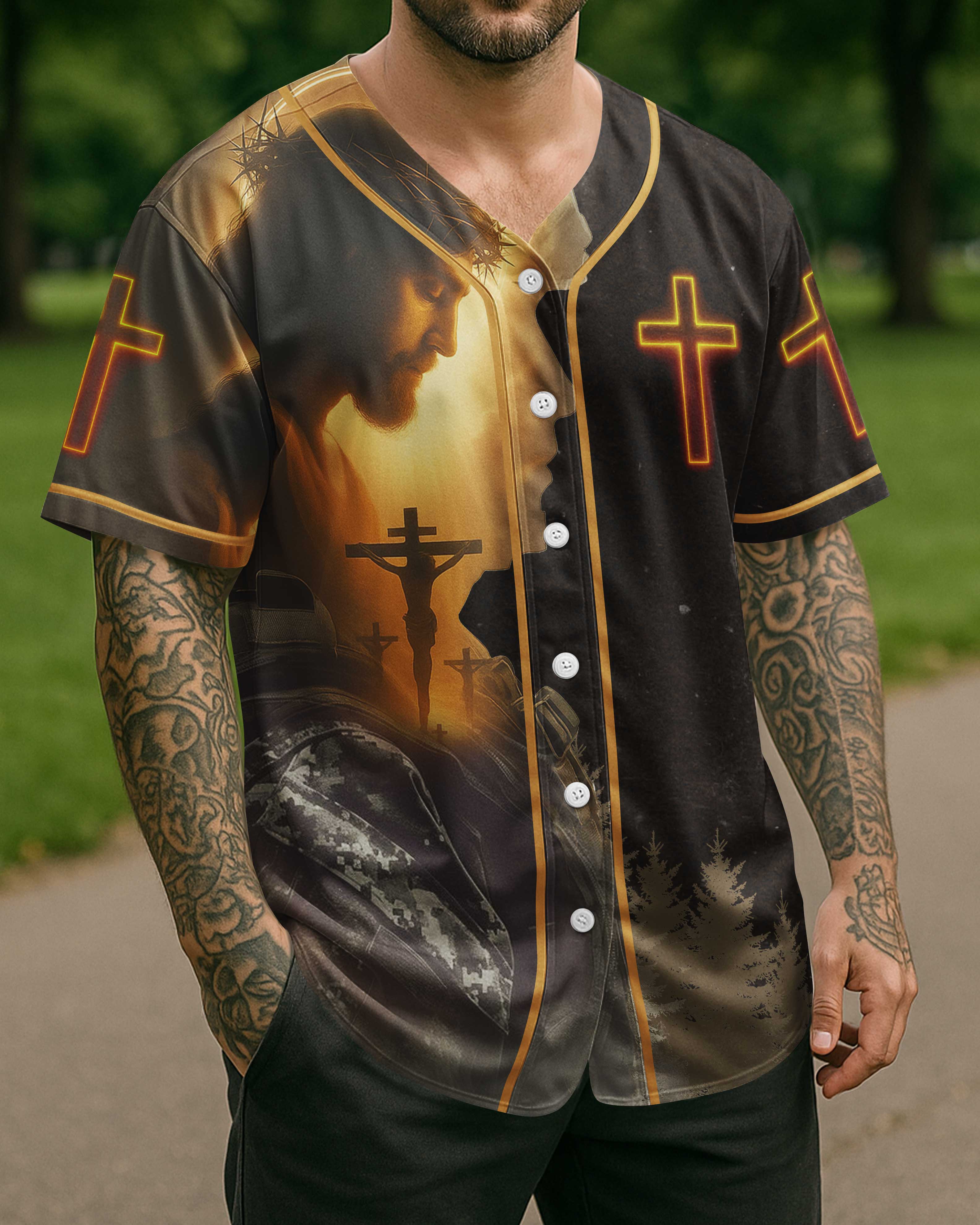 Wounded In Battle All Over Print Jersey