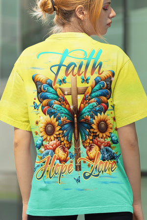 Faith Hope Love All Over Print T-shirt