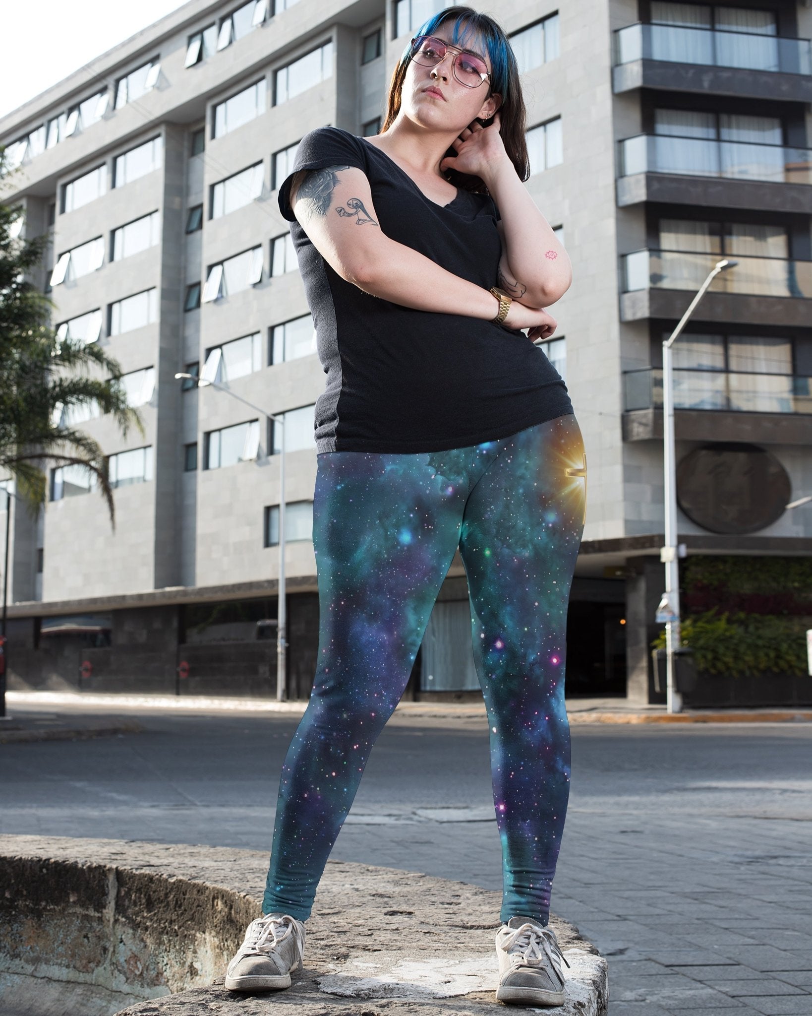 Whoever Drinks The Water I Give Them Will Never Thirst All Over Print Leggings