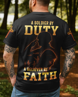 A Soldier By Duty All Over Print T-Shirt