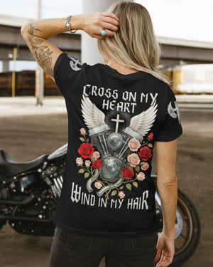 Cross On My Heart Wind In My Hair T-Shirt
