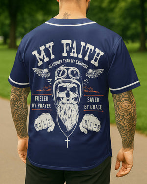 My Faith Is Louder Than My Exhaust All Over Print Jersey