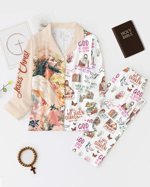 Flower Jesus Button Pajamas