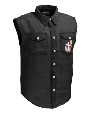 If You Don't Bleed Sleevesless Denim Shirt