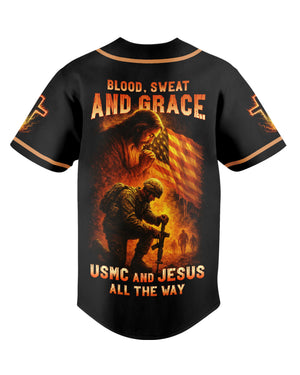 Blood Sweat And Grace All Over Print Jersey
