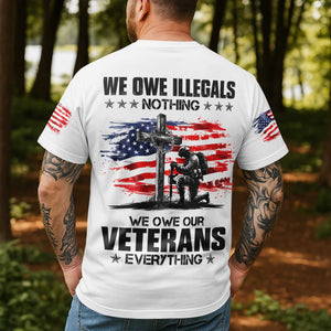 We Owe Illegals Nothing All Over Print T-Shirt