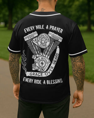 Every Mile A Prayer Grace Over Gears Every Ride A Blessing Jersey