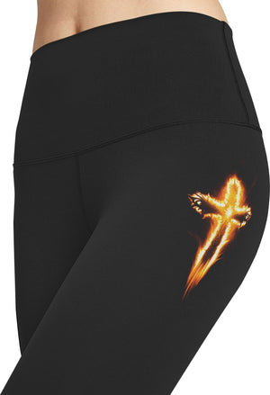 Baptized In Fire All Over Print Leggings