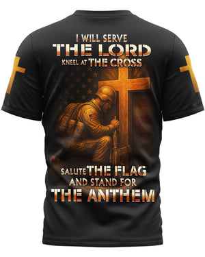 I Will Serve The Lord All Over Print T-Shirt