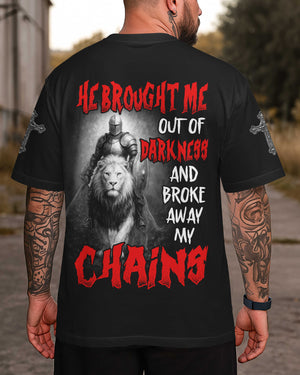 He Brought Me Out Of Darkness All Over Print T-Shirt