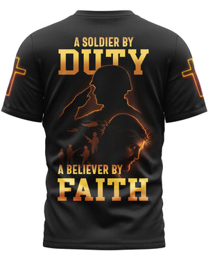 A Soldier By Duty All Over Print T-Shirt