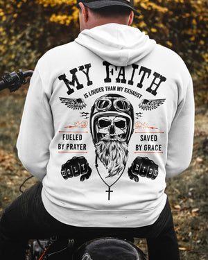 My Faith Is Louder Than My Exhaust All Over Print Hoodie