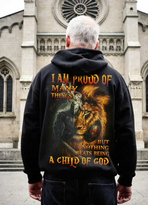 I Am Proud Of Many Things But Nothing Beats Being A Child Of God All Over Print Hoodie