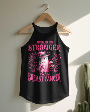 Jesus Is Stronger Than Breast Cancer Rocker Tank Top