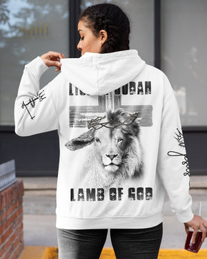 Lion Of Judah Lamb Of God All Over Print Zip Hoodie