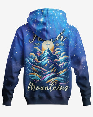 Faith Can Move Mountains All Over Print Zip Hoodie