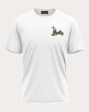 This Biker Kneels Only For God All Over Print T-Shirt