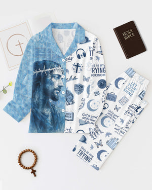 Crystal Jesus Button Pajamas