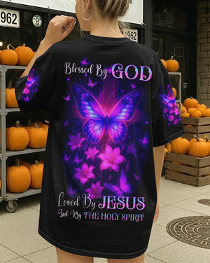 Blessed By God Loved By Jesus Led By The Holy Spirit Shirts