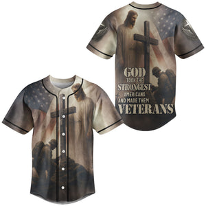 God Took The Strongest Americans All Over Print Jersey