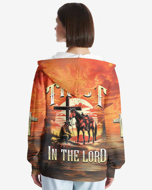 Trust In The Lord All Over Print Zip Hoodie