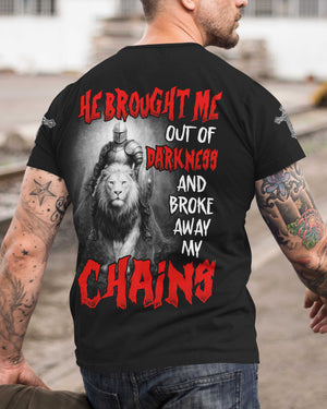 He Brought Me Out Of Darkness All Over Print T-Shirt