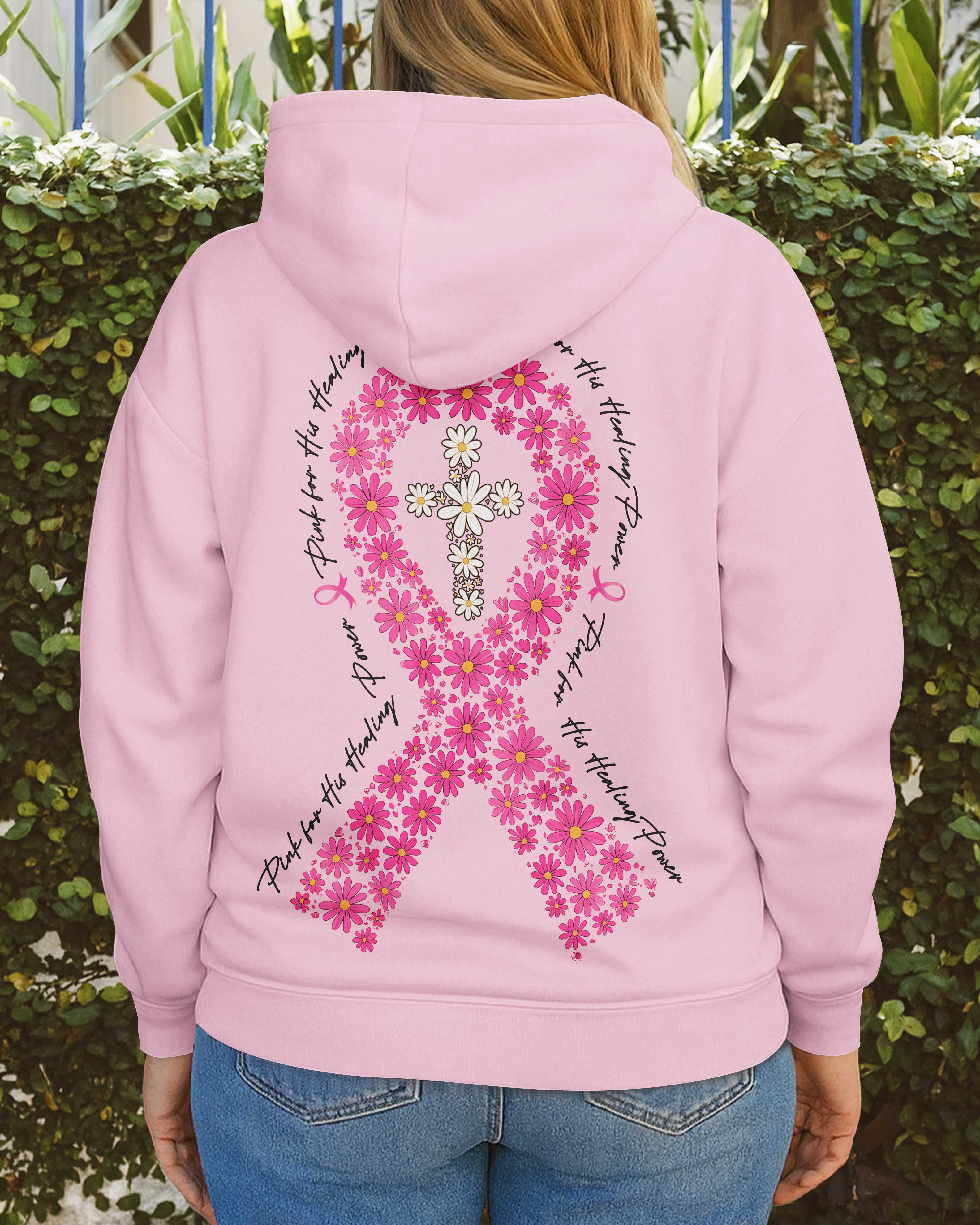 Pink For His Healing Power Hoodie