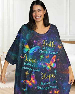 Faith Love Hope All Over Print Sleep Tee