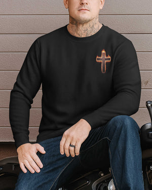 Two Wheels One Cross Endless Grace All Over Print Sweater