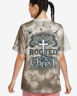 Rooted In Christ All Over Print T-shirt