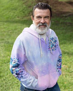 God And The Power Of Prayer All Over Print Zip Hoodie