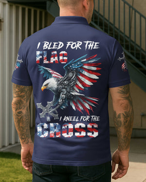 I Bled For The Flag I Kneel For The Cross Shirt