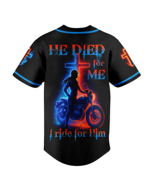 He Died For Me I Ride For Him All Over Print Jersey