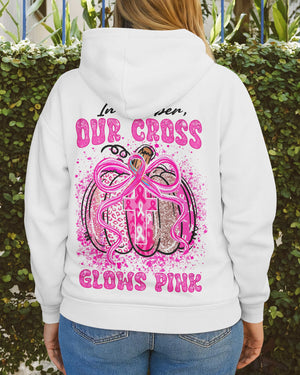 In October Our Cross Glows Pink Hoodie