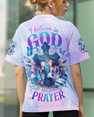 God And The Power Of Prayer All Over Print T-shirt