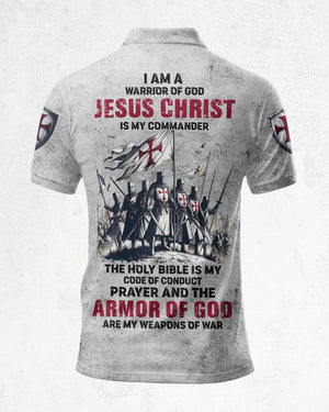 I Am A Warrior Of God Jesus Christ Is My Commander Shirt