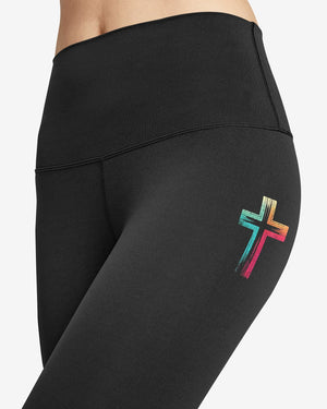 Rooted In Christ Jesus Is Light All Over Print Leggings