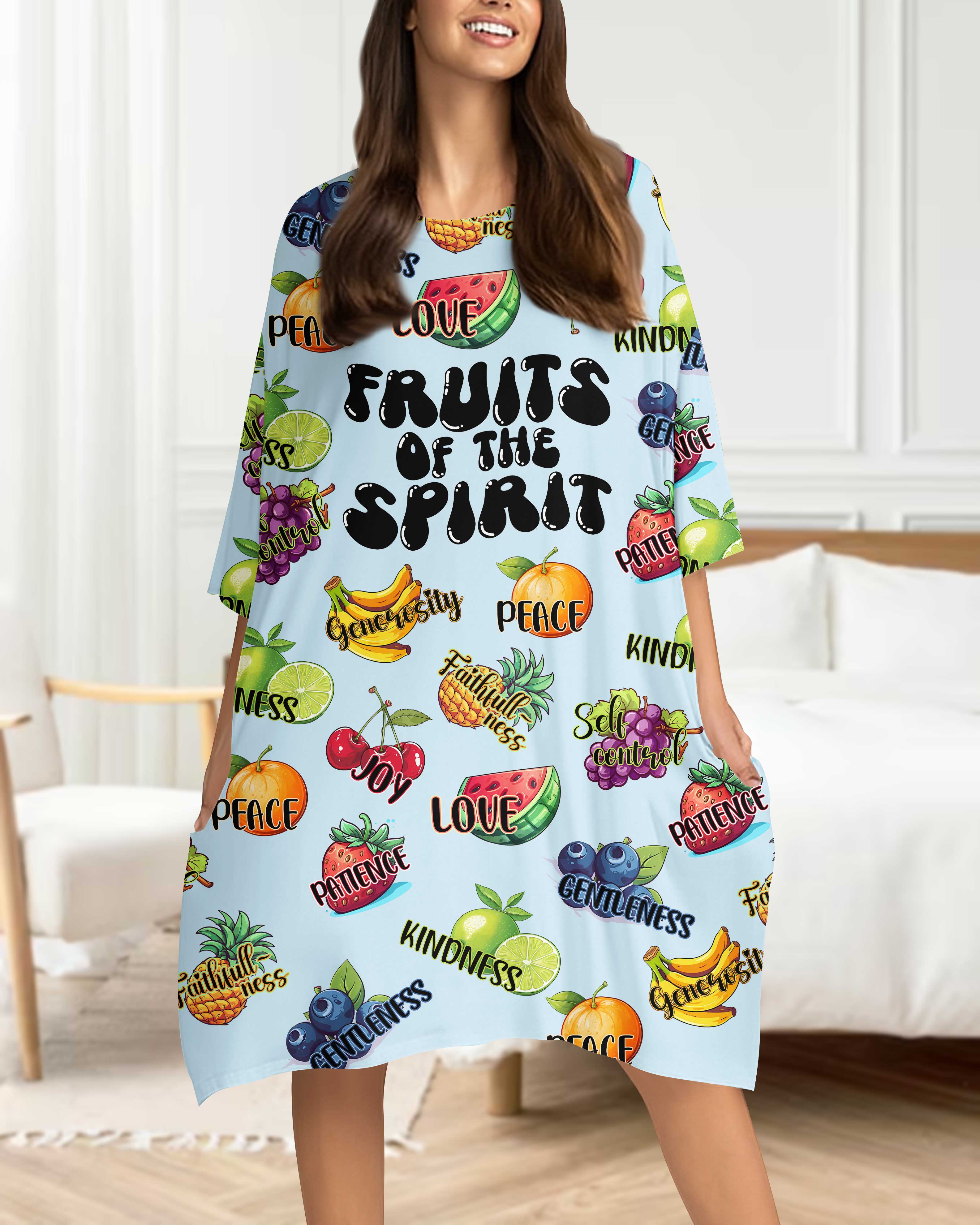 Fruits Of The Spirit All Over Print Sleep Tee