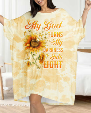 My God Turns My Darkness Into Light Sleep Tee