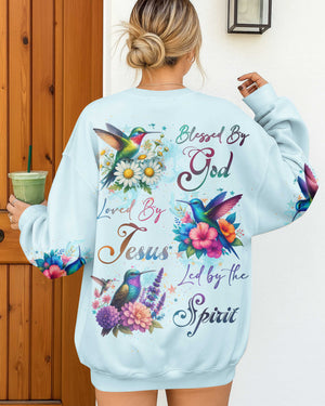 Blessed By God Loved By Jesus Led By The Spirit Shirt