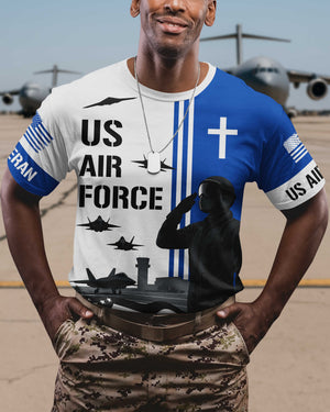 I Flew With The Air Force All Over Print T-Shirt