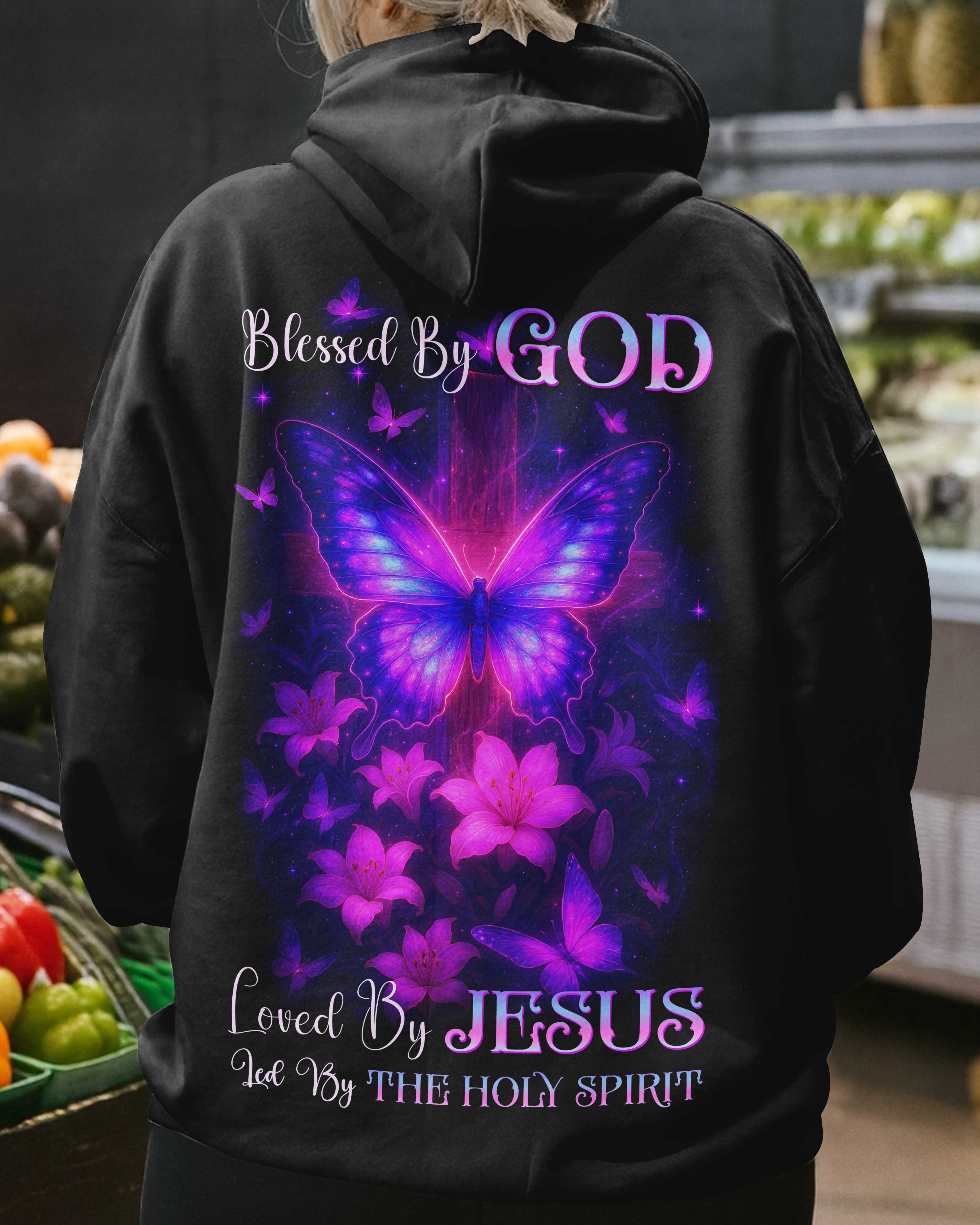 Blessed By God Loved By Jesus Led By The Holy Spirit Shirts