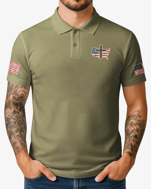 No Weapon Formed Shall Prosper All Over Print Polo