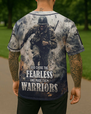 God Chose The Fearless And Made Them Warriors Jersey
