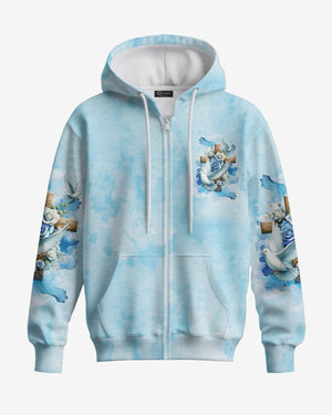 Lord Stood With Me And Gave Me Strength All Over Print Zip Hoodie