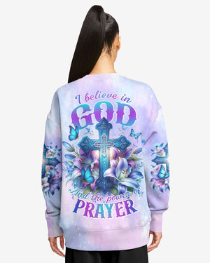 God And The Power Of Prayer All Over Print Sweater